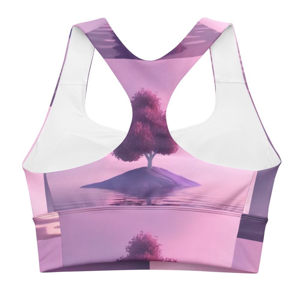 Dreamy Sunset Recycled Longline Sports Bra👙💜 thumbnail 2