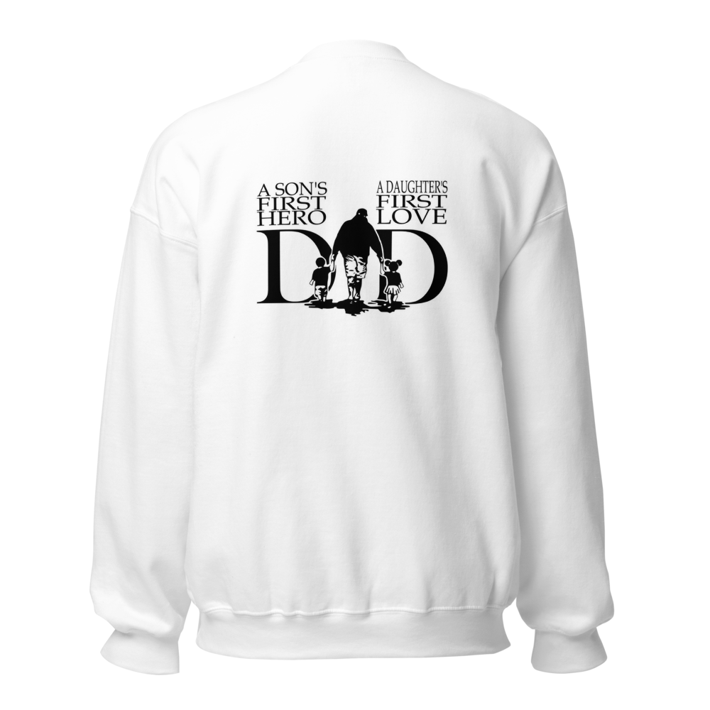 Minimalist Father Graphic Unisex Crewneck Sweatshi thumbnail 2
