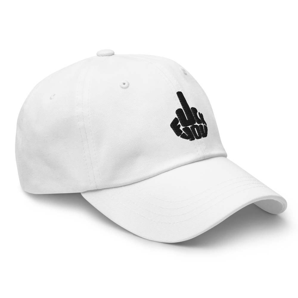 Classic Dad Hat – White Cotton Cap With Icon thumbnail 4