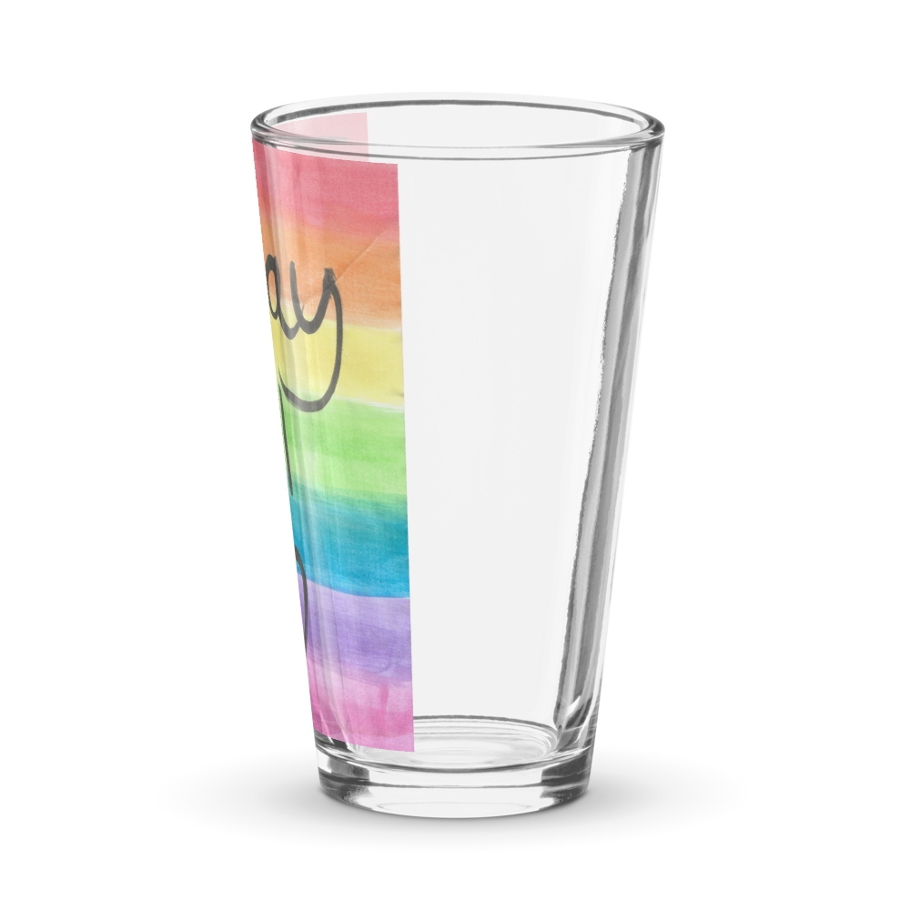 Stay Tall Rainbow Pint Glass thumbnail 4