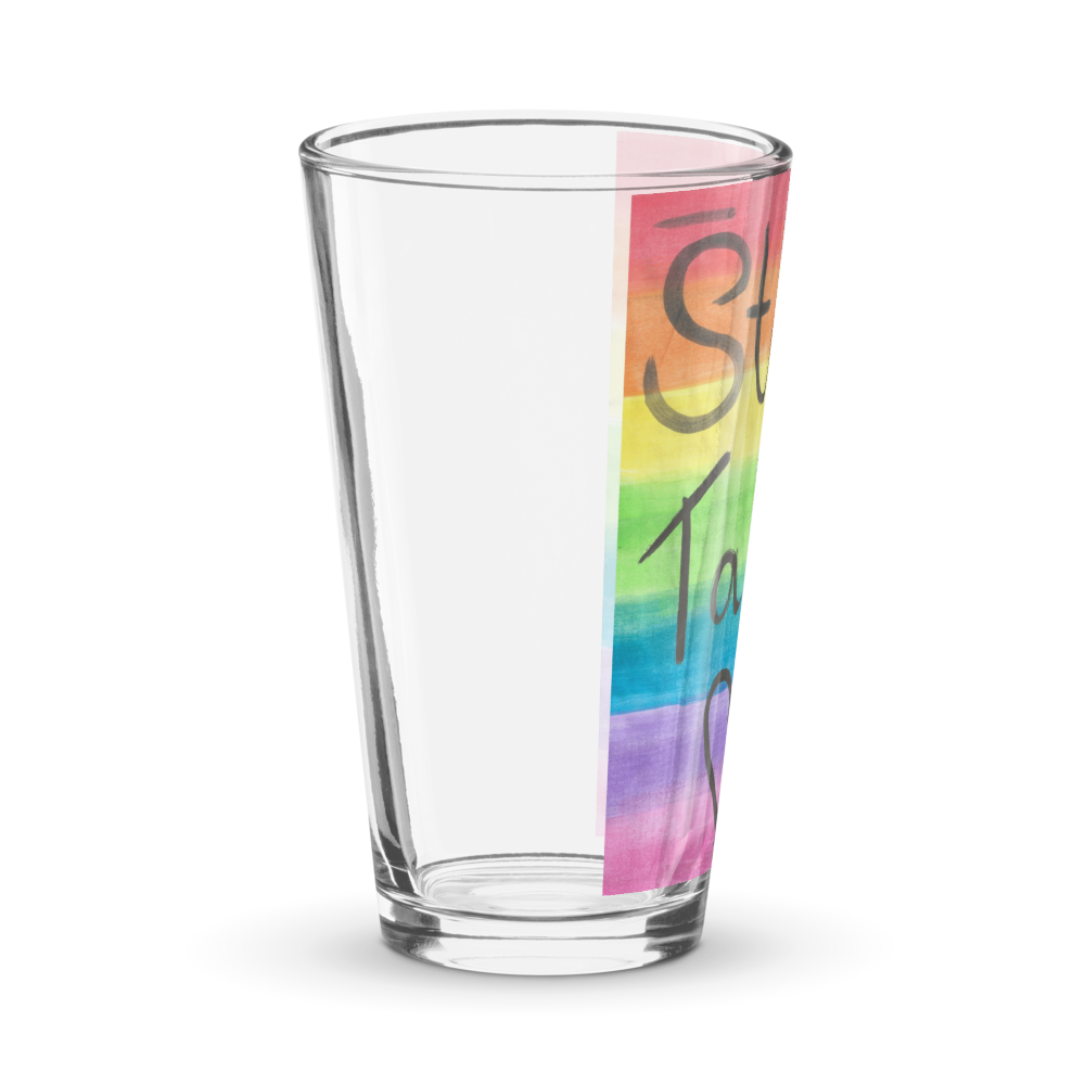 Stay Tall Rainbow Pint Glass thumbnail 3