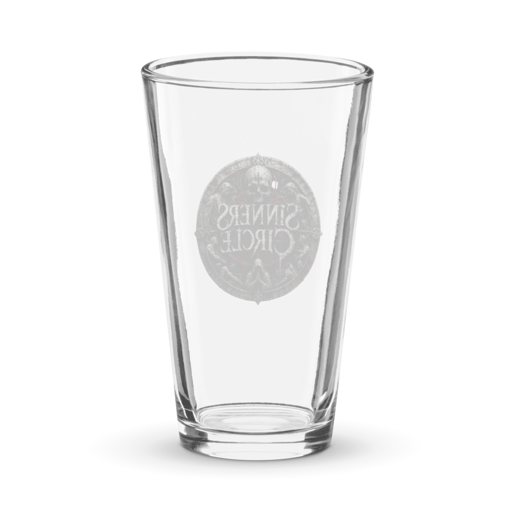 Sinners Circle band pint glass thumbnail 2