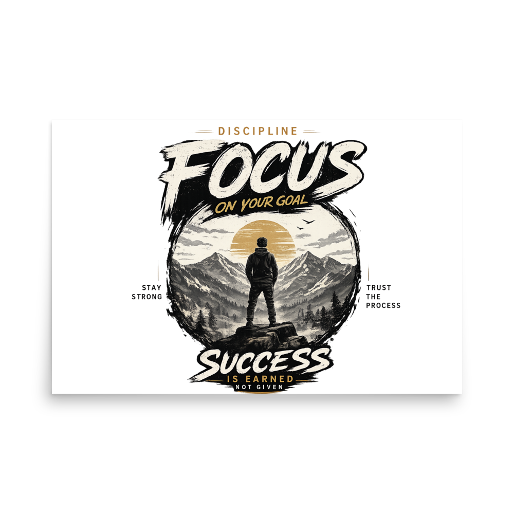 Focus On Your Goal: Success Is Earned Motivational thumbnail 2