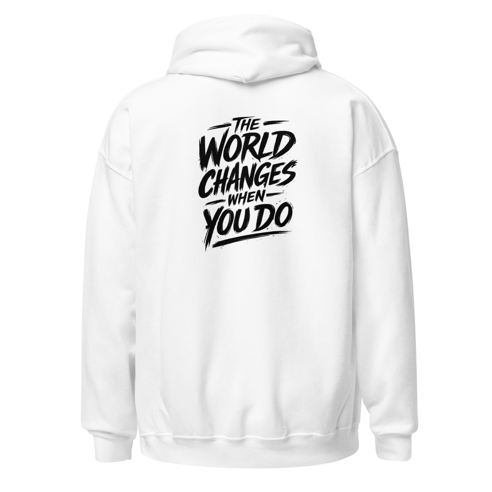 The World Changes When You Do | Motivational Hoodi thumbnail 4