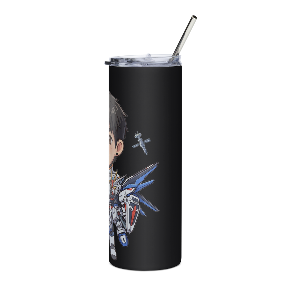 自由高達與駕駛者保溫杯(黑) thumbnail 3