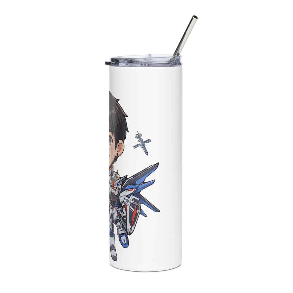 自由高達與駕駛者保溫杯(白) thumbnail 3