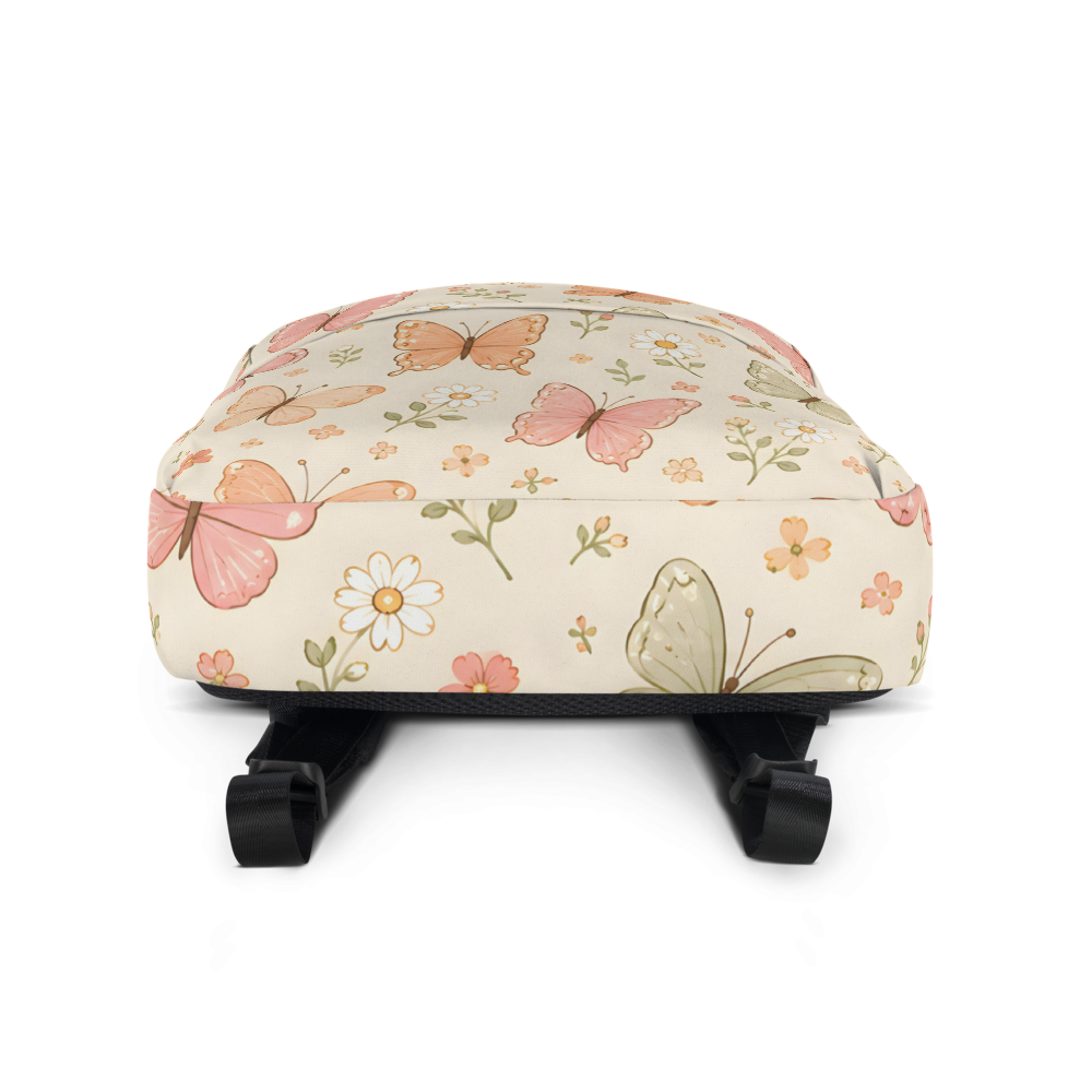 Pastel Butterfly Garden All-Over Print Backpack thumbnail 5