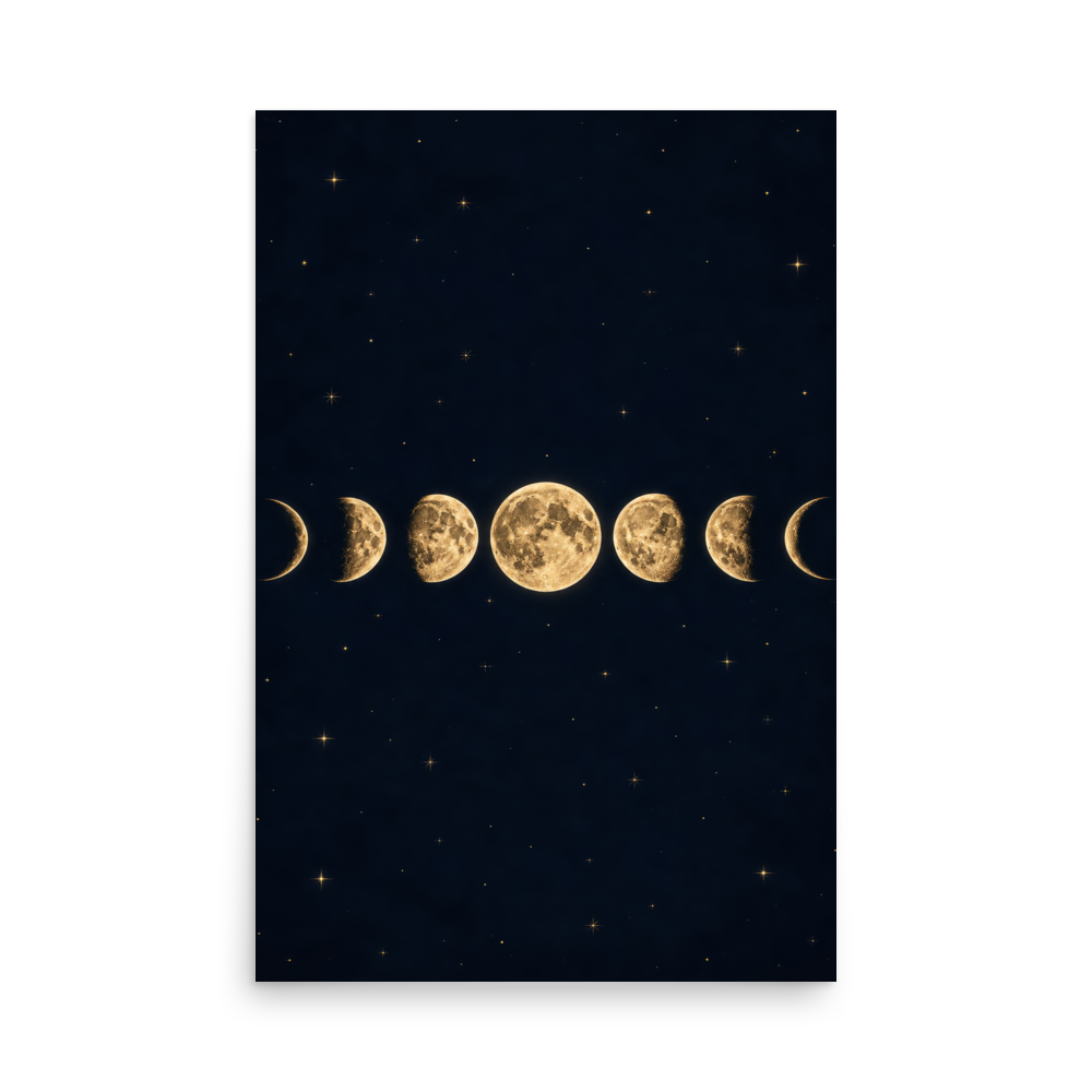 Moon Phases Fine Art Poster  thumbnail 2