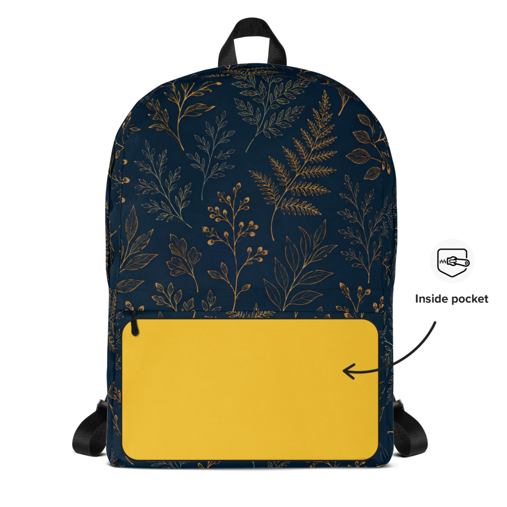 Moody Botanical All-Over Print Backpack thumbnail 4