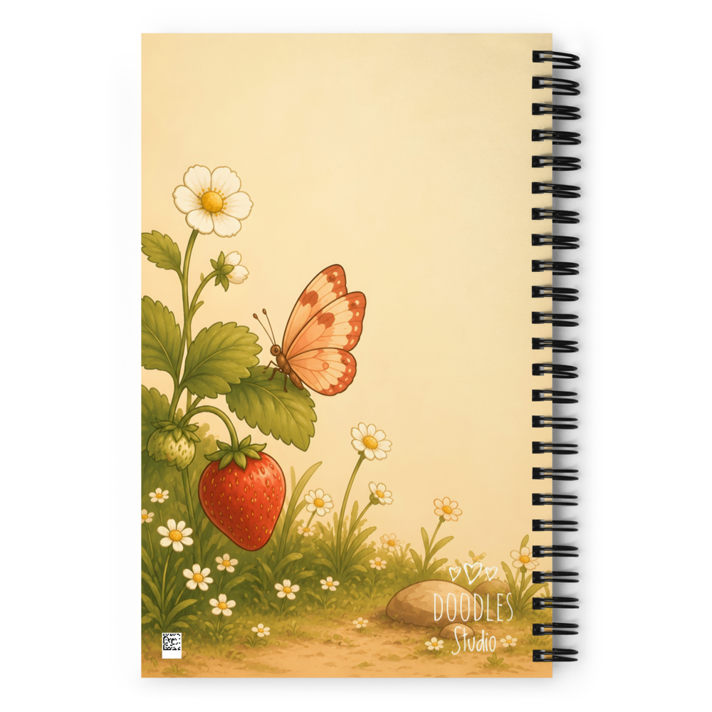 Strawberry Cottage Cozy Lined Notebook thumbnail 2