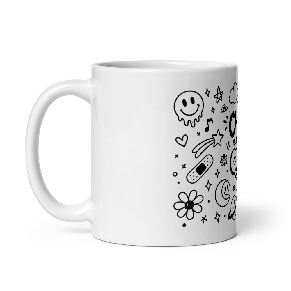 choas but cute hand drawn doodle mug  thumbnail 2