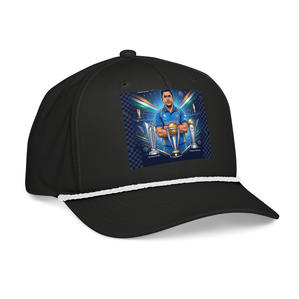 Ms dhoni design cap  thumbnail 4