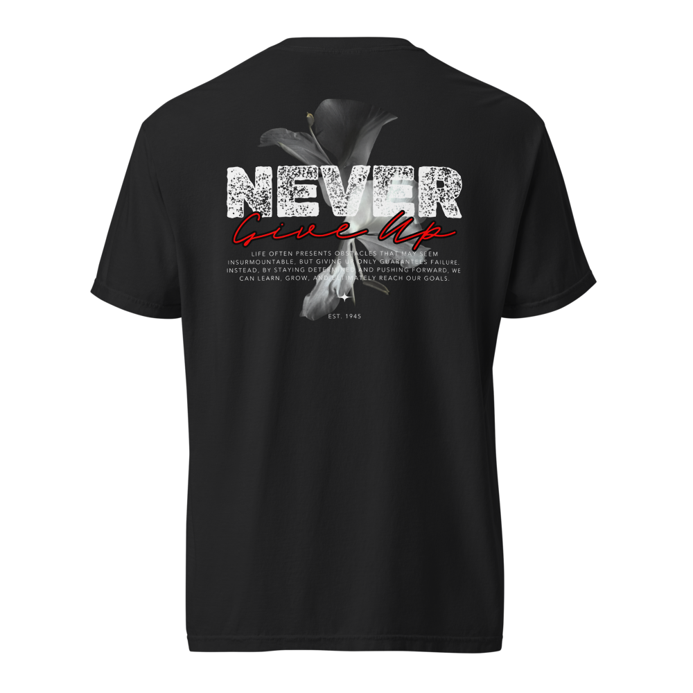 Never Give up, cool T-Shirt thumbnail 4
