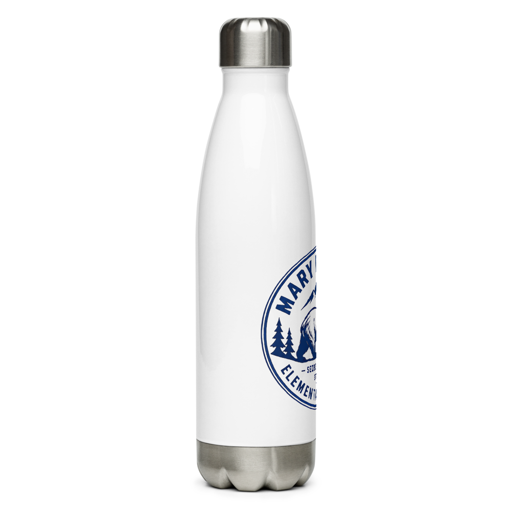 Steel Water Bottle with Blue Mountains Design thumbnail 2