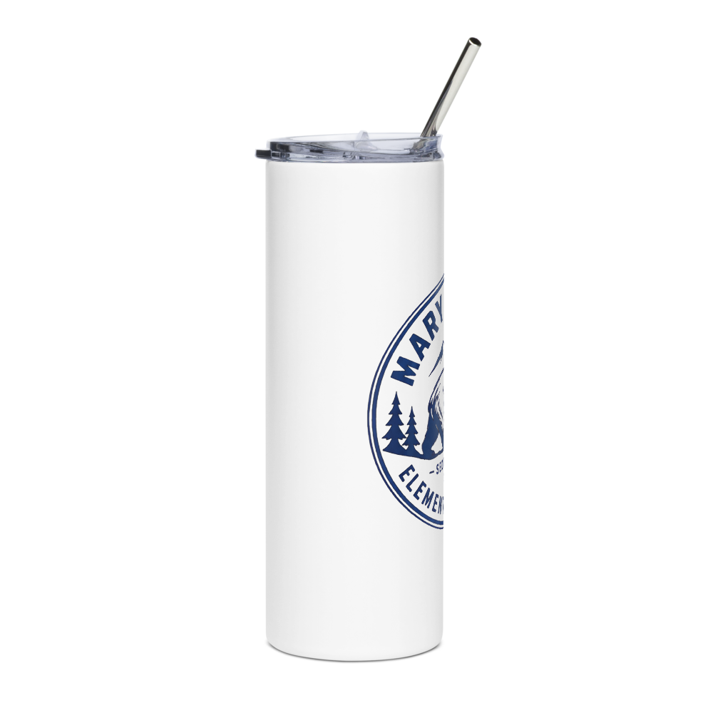 Steel Tumbler with Blue Mountains Design thumbnail 4