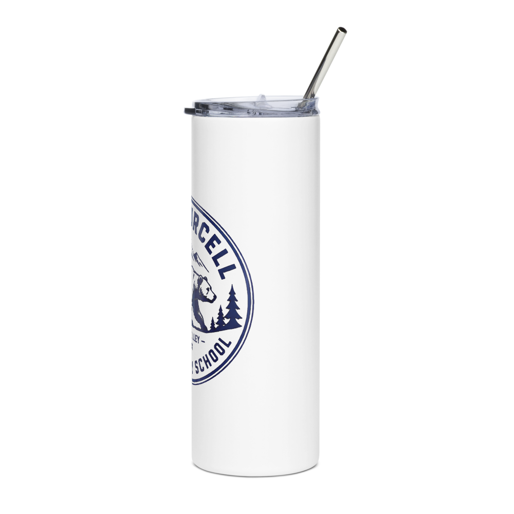 Steel Tumbler with Blue Mountains Design thumbnail 3
