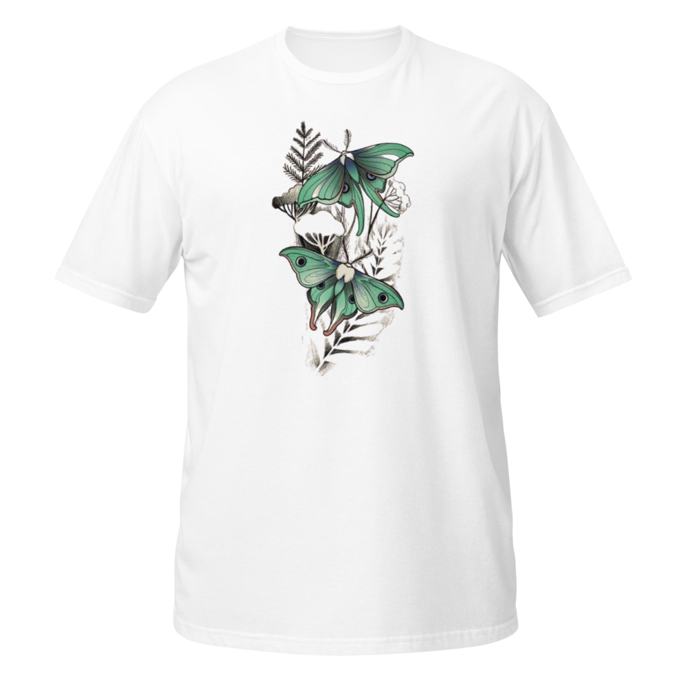 Luna Moth Graphic Tee - Soft Unisex T-Shirt thumbnail 3