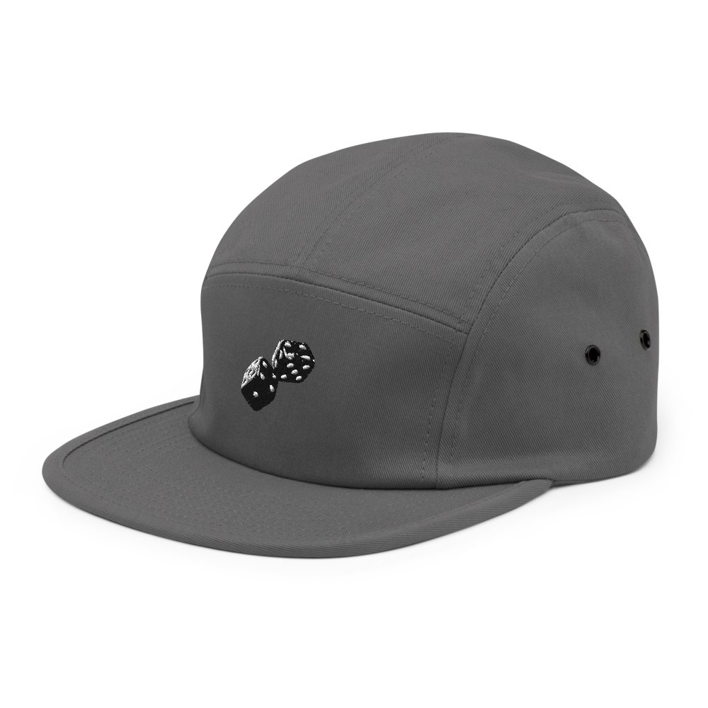 Alpha Print AI Artistic Lucky Dice 5-Panel Cap thumbnail 3