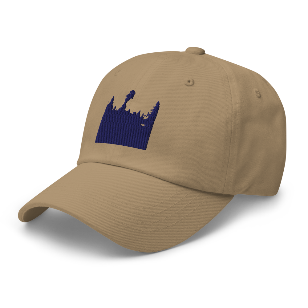 Alpha Print AI Classic Mountain Forest Dad Hat thumbnail 3