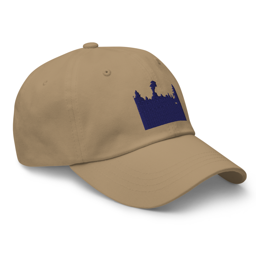 Alpha Print AI Classic Mountain Forest Dad Hat thumbnail 4