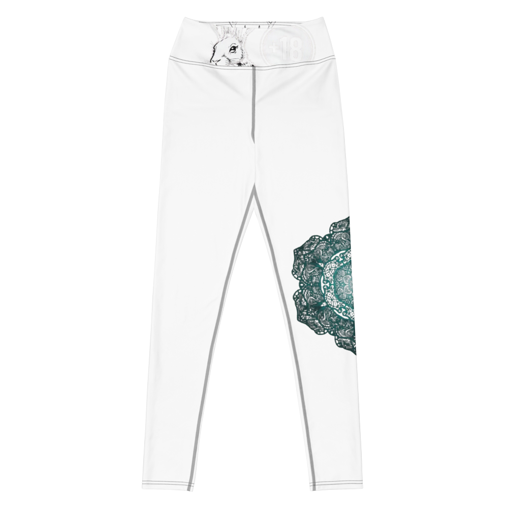 Alpha Print Mandala Graphic Women Yoga Leggings thumbnail 2
