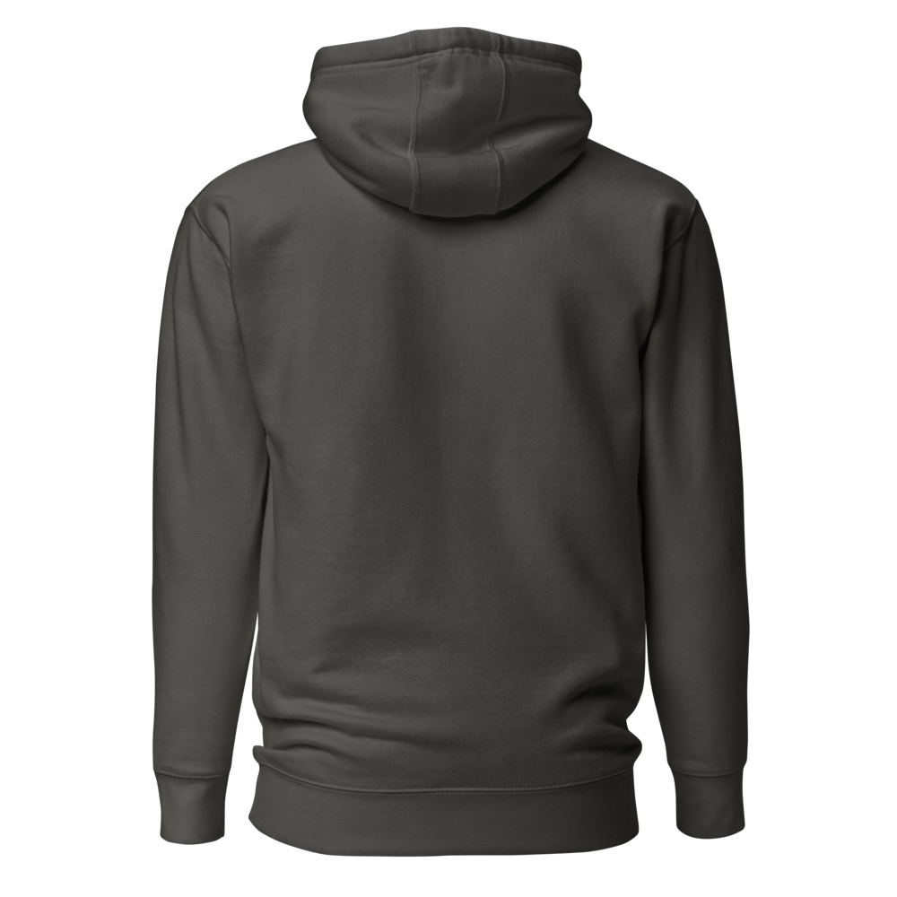 Alpha Print AI Signature Deer Charcoal Hoodie thumbnail 2