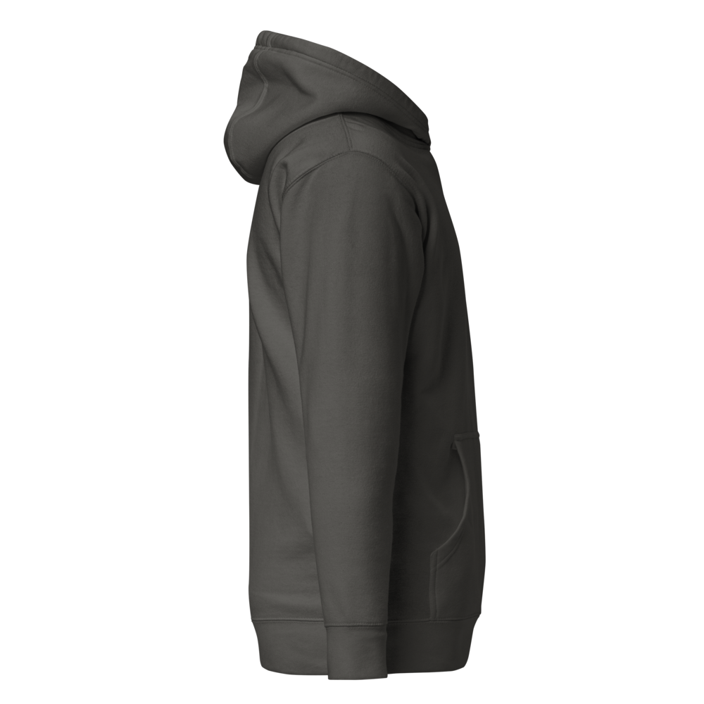Alpha Print AI Signature Deer Charcoal Hoodie thumbnail 4