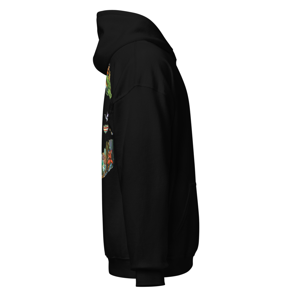 Black hoodie  for man thumbnail 3