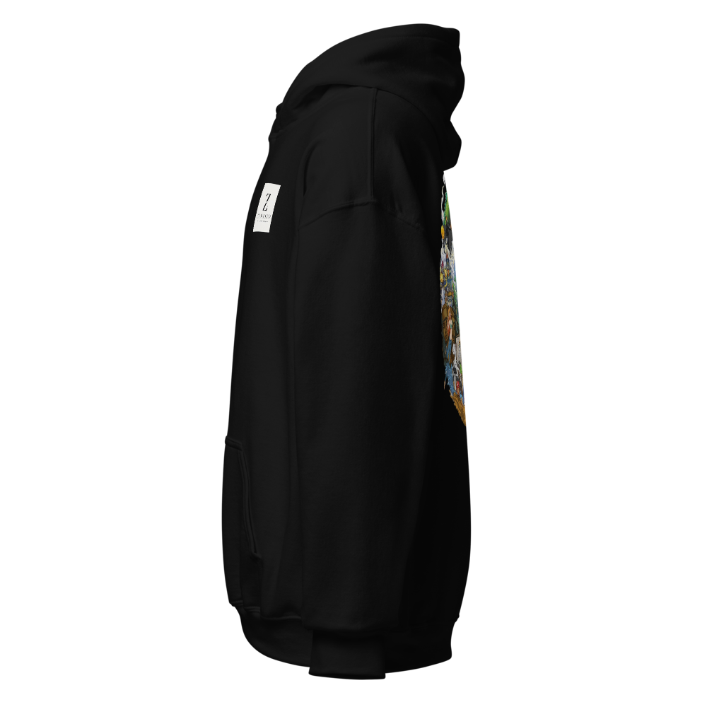 Black hoodie  for man thumbnail 2