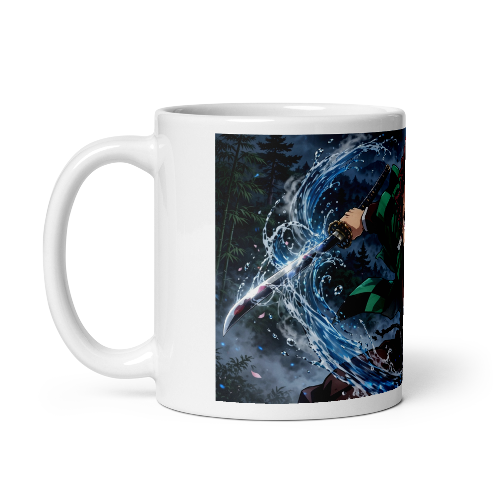 1-mug Tanjiro white mug anime lover  thumbnail 3