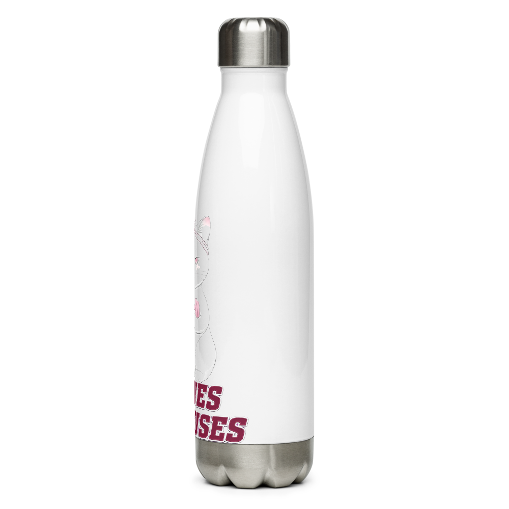 9 Lives,0 Excuses Premium Fitness Gym Water Bottle thumbnail 3