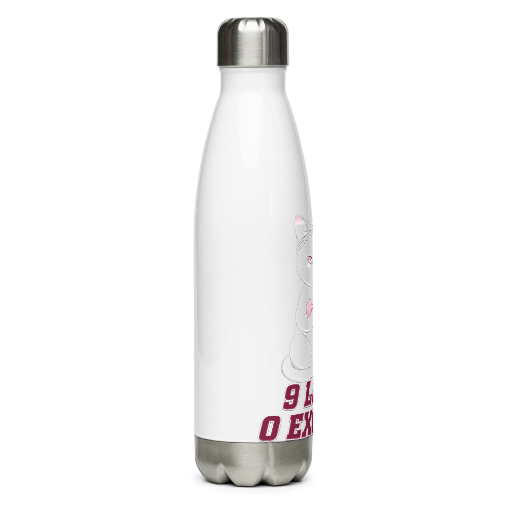 9 Lives,0 Excuses Premium Fitness Gym Water Bottle thumbnail 2