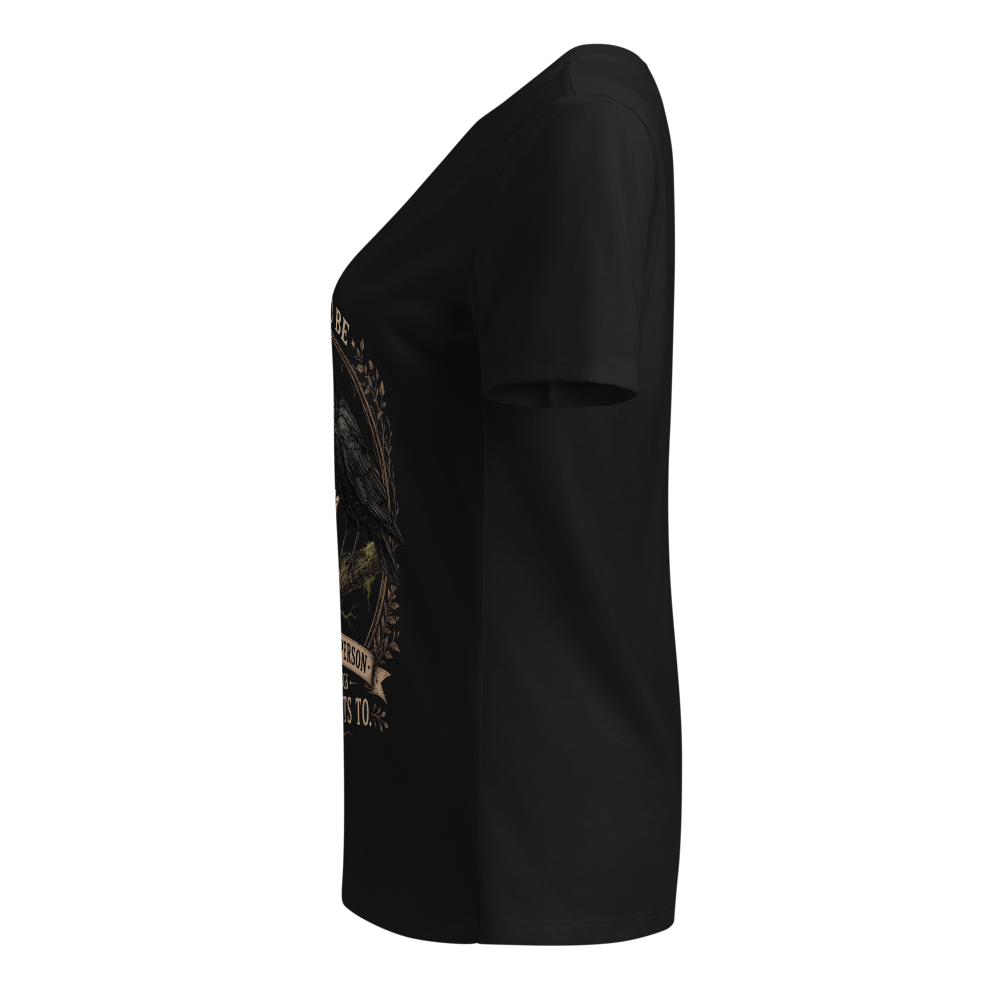 Crow’s and Trinket women’s v-neck shirt thumbnail 2