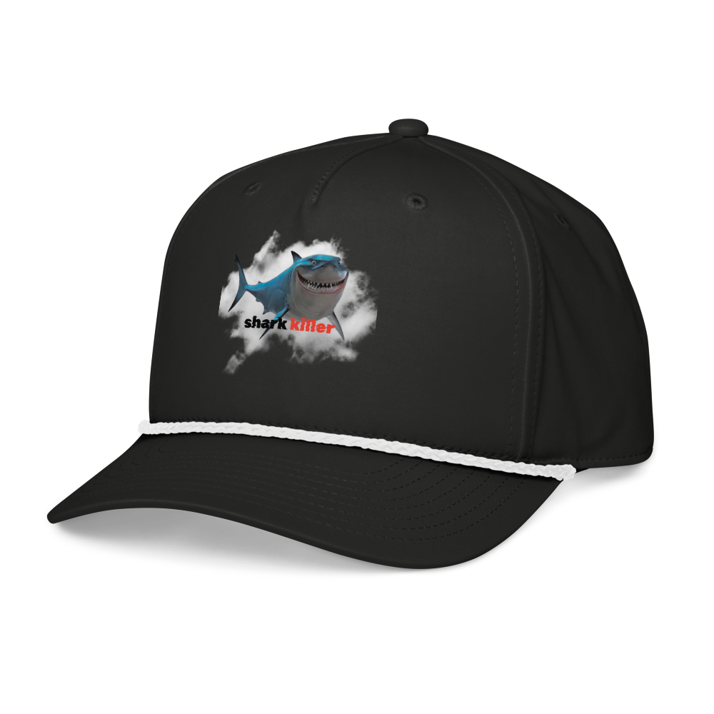 I'm A Shark Killer Hat | Funny Shark Rope Cap for  thumbnail 3