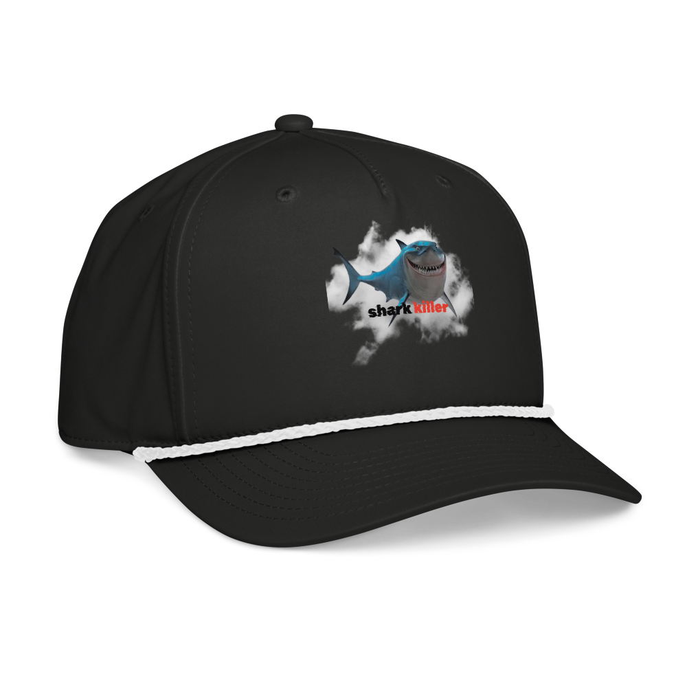 I'm A Shark Killer Hat | Funny Shark Rope Cap for  thumbnail 4