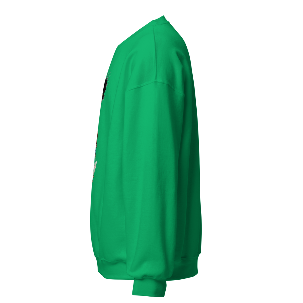 Smurf Hanging Ripped Sweatshirt - Funny Meme Crewn thumbnail 3