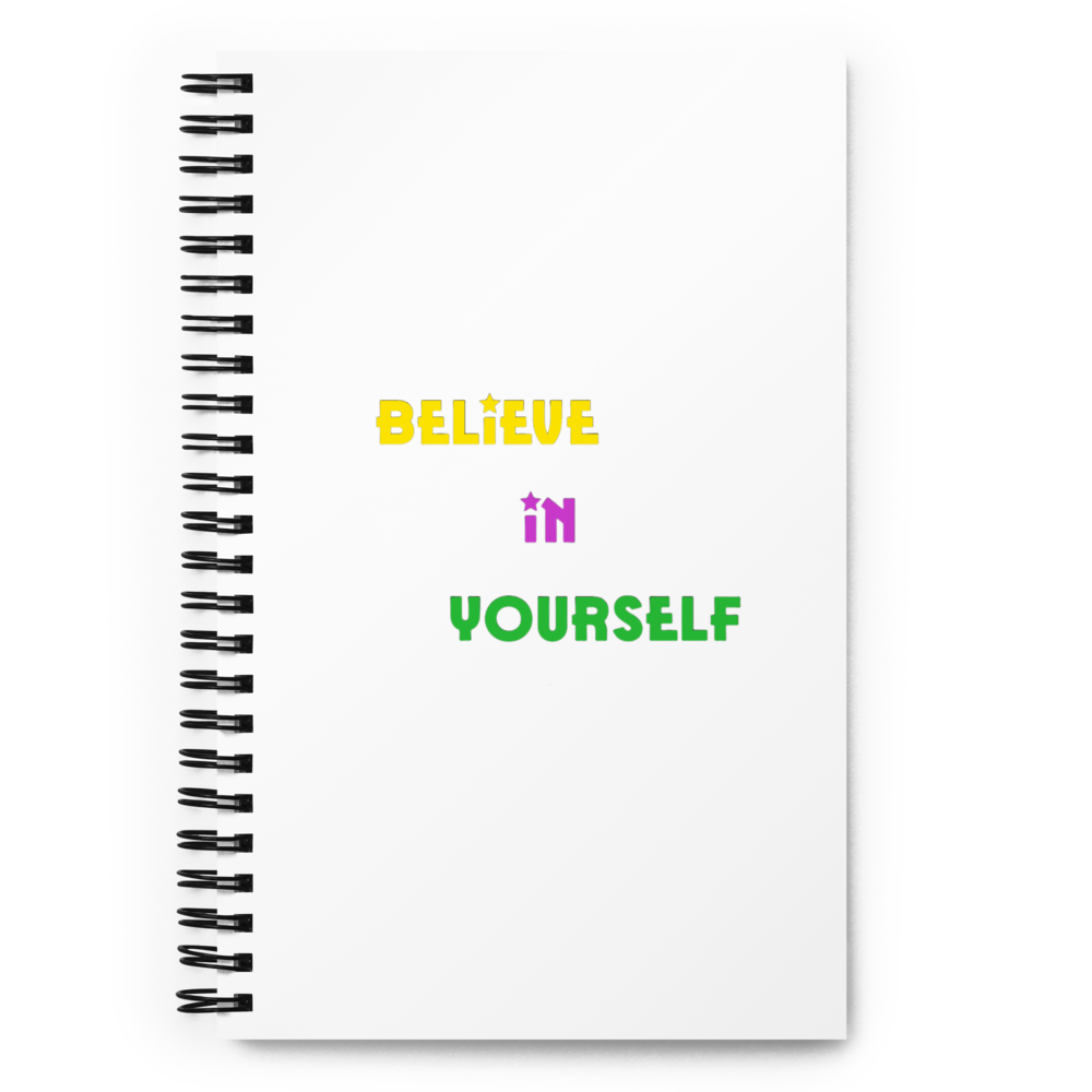 Believe In Yourself Spiral Notebook thumbnail 2