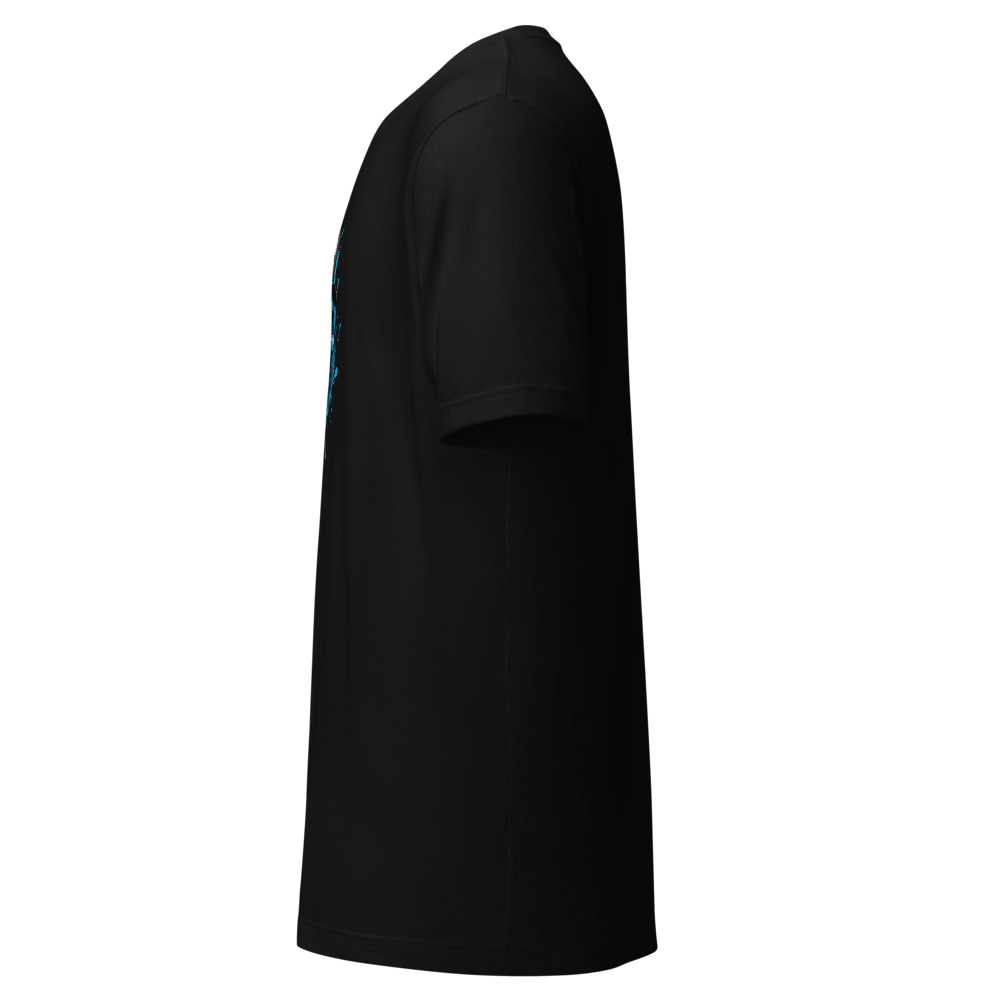 Blue Dripping Skull Cap T-Shirt thumbnail 3
