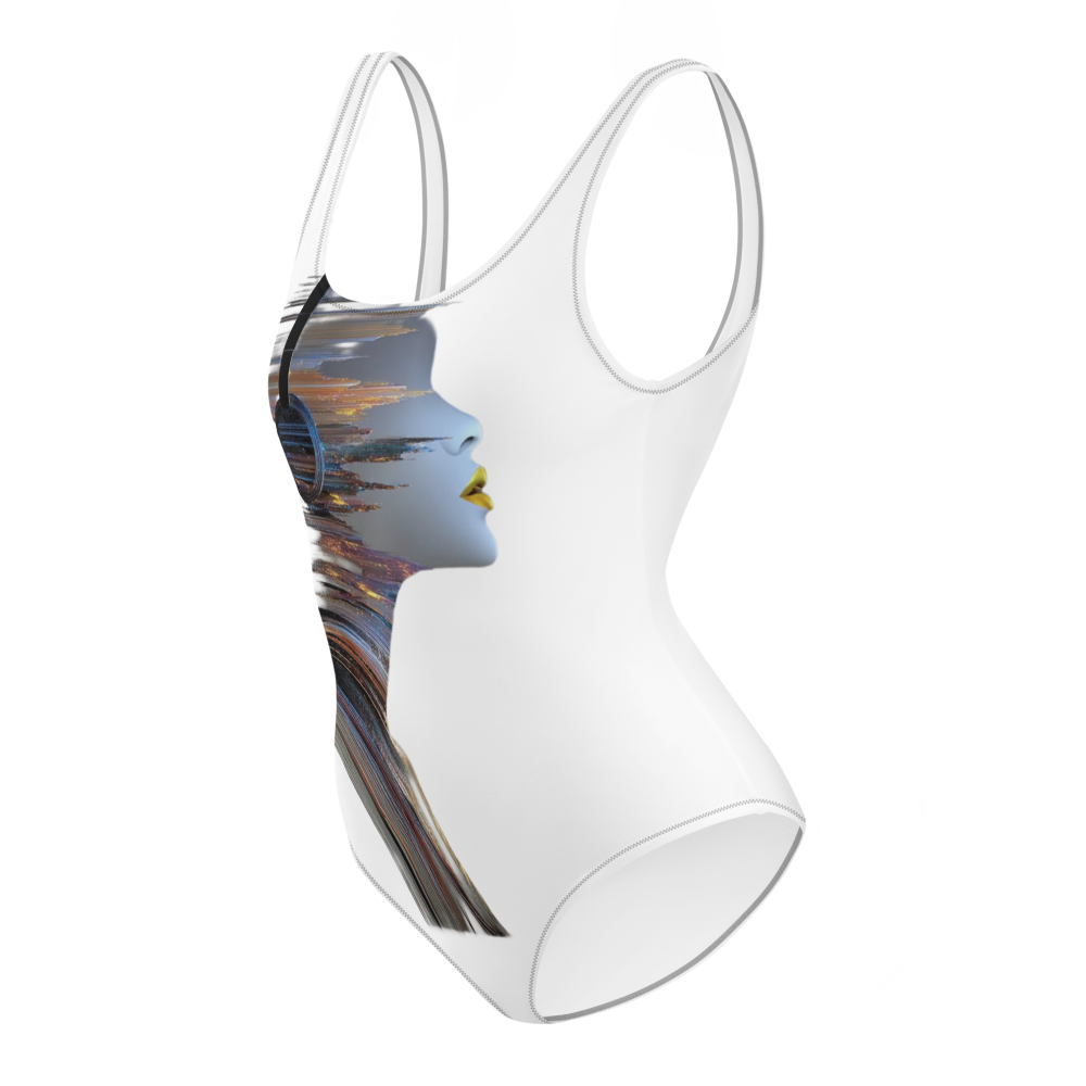 Abstract Headphone Girl Swimsuit thumbnail 3