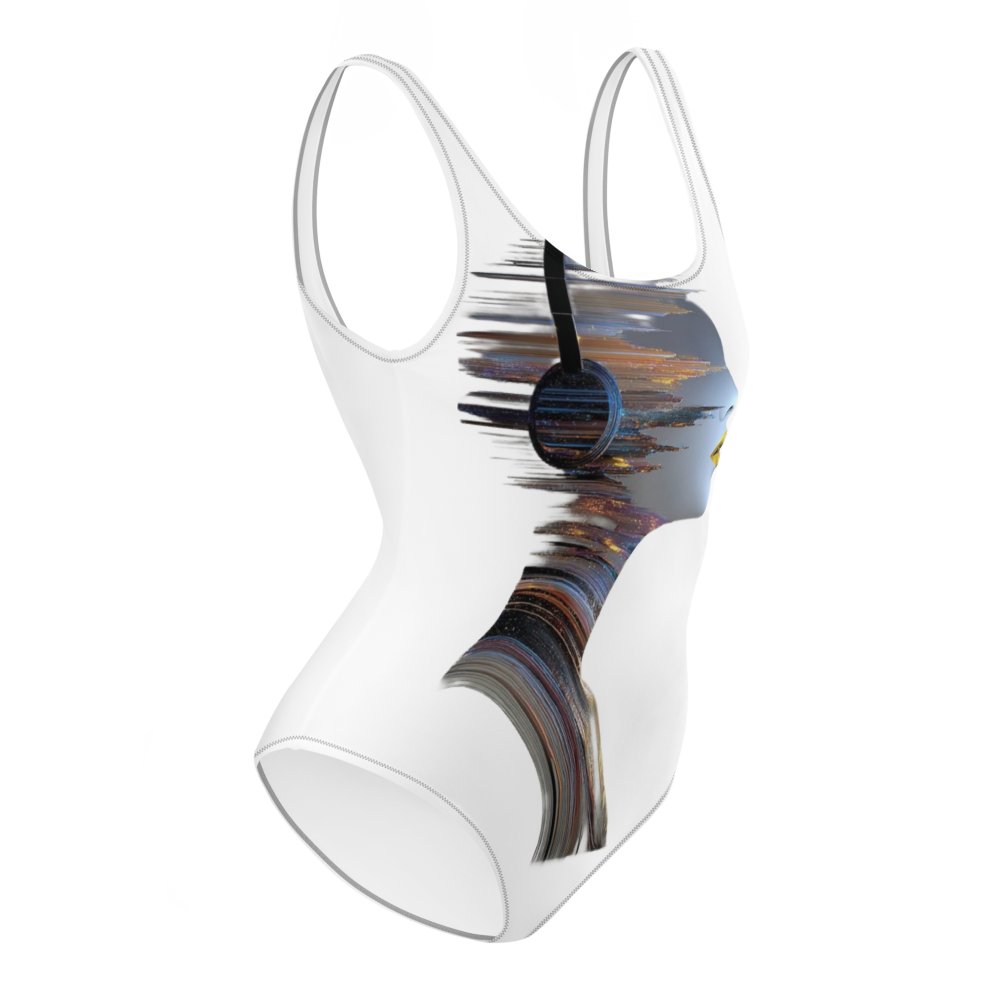 Abstract Headphone Girl Swimsuit thumbnail 2