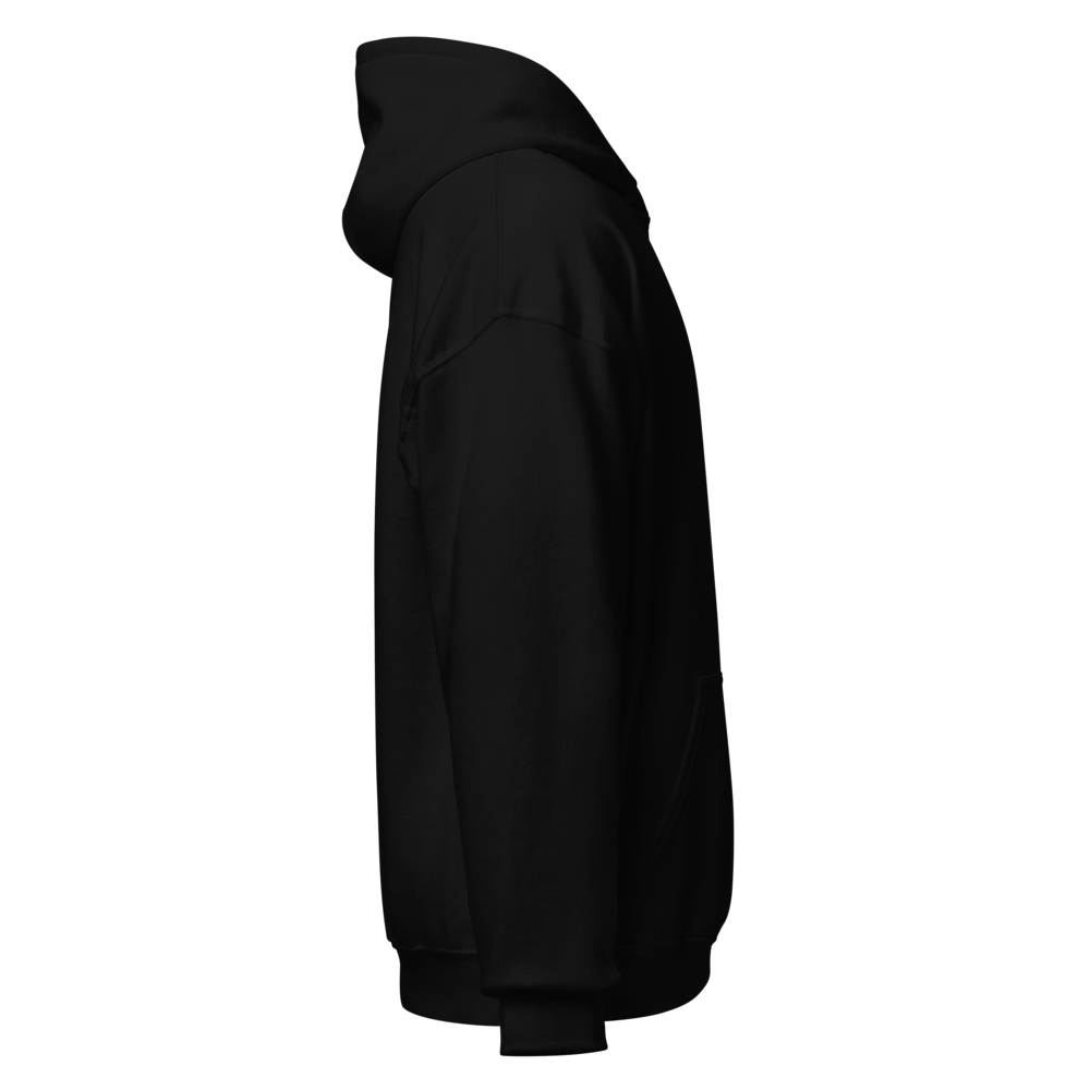 Minimalist 'E' Logo Black Hoodie thumbnail 4