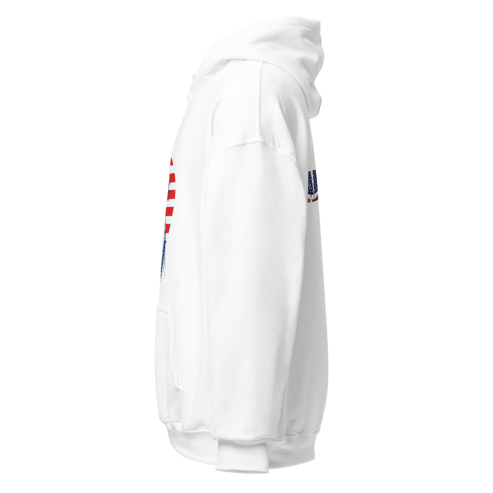 Classic white hoodie for America thumbnail 2