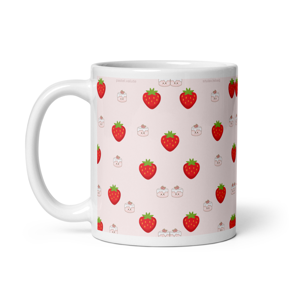 Cute Strawberry Cake Mug | Everyday Useable  thumbnail 3