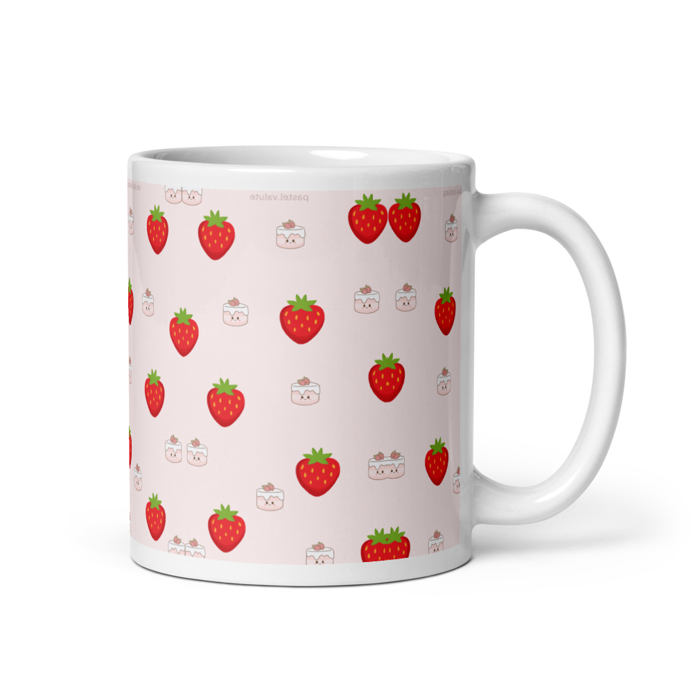 Cute Strawberry Cake Mug | Everyday Useable  thumbnail 2