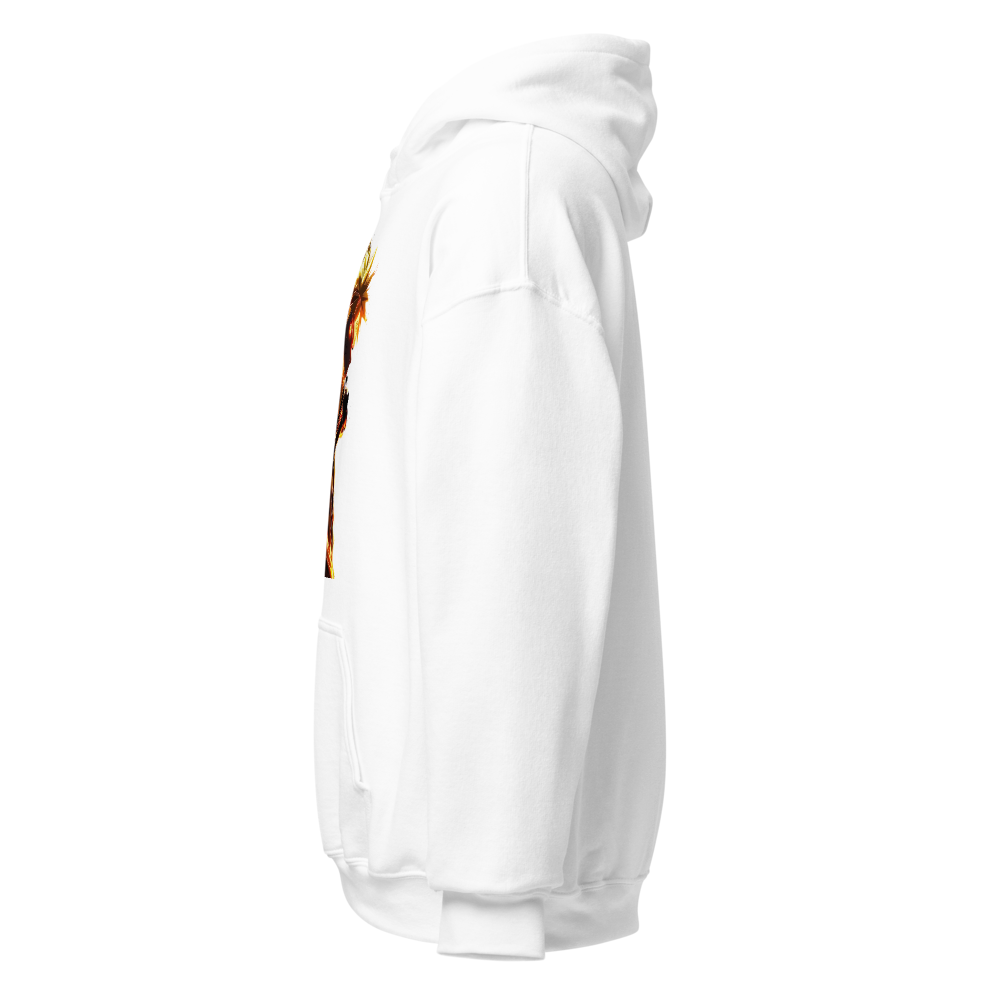 Unisex Anime Fiery Ninja Mode Graphic Hoodi thumbnail 3