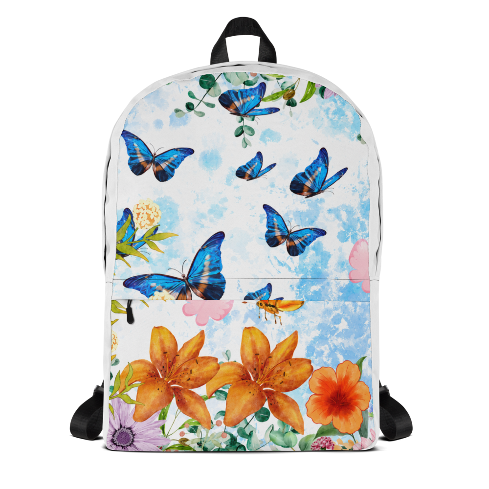 Butterfly Garden Floral Backpack thumbnail 2