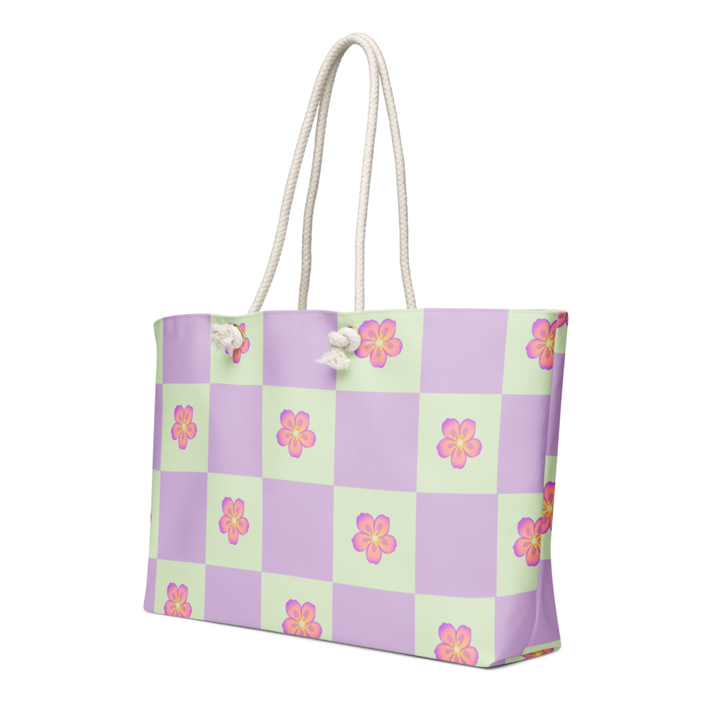 Lavender Floral Weekender Bag💜 thumbnail 2