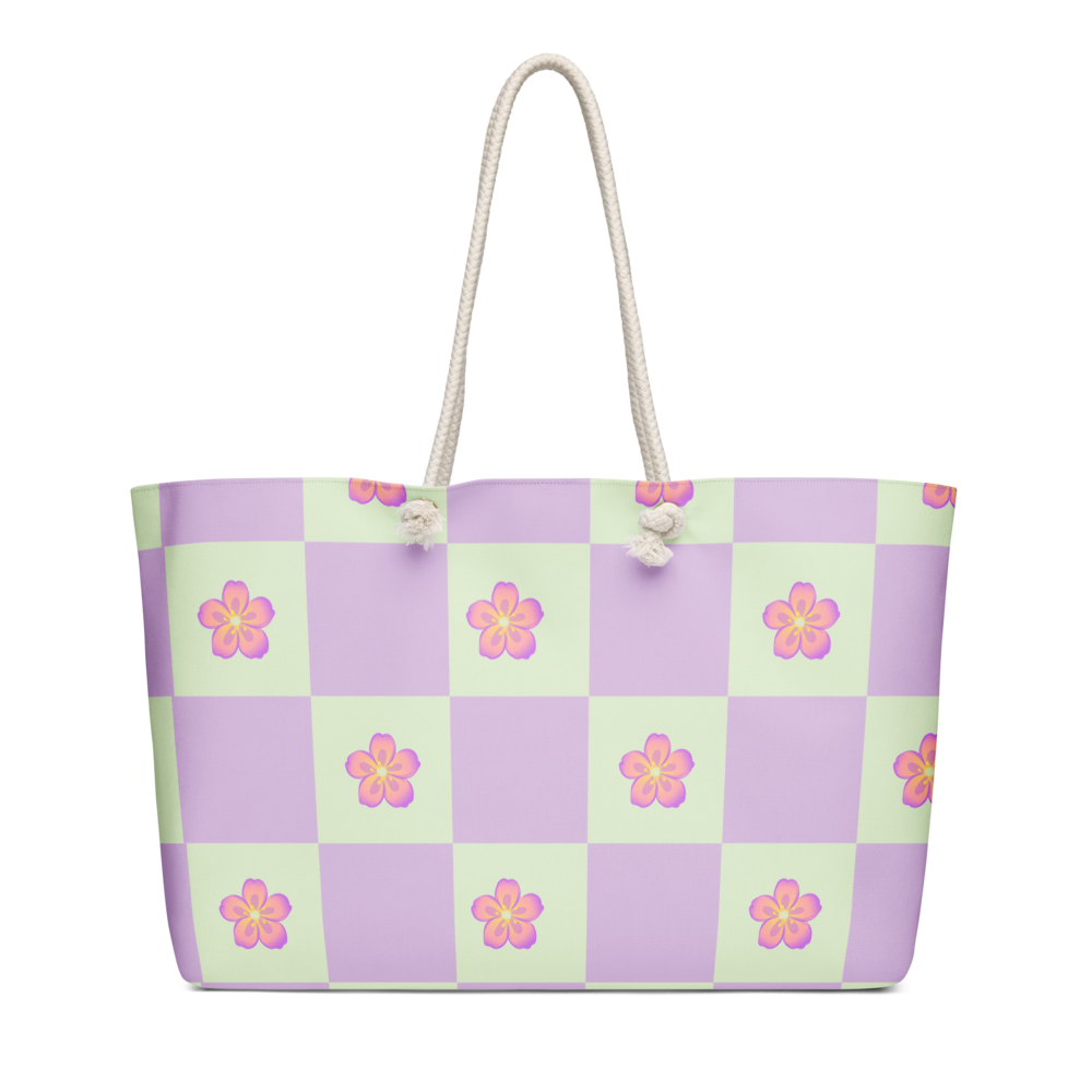 Lavender Floral Weekender Bag💜 thumbnail 4