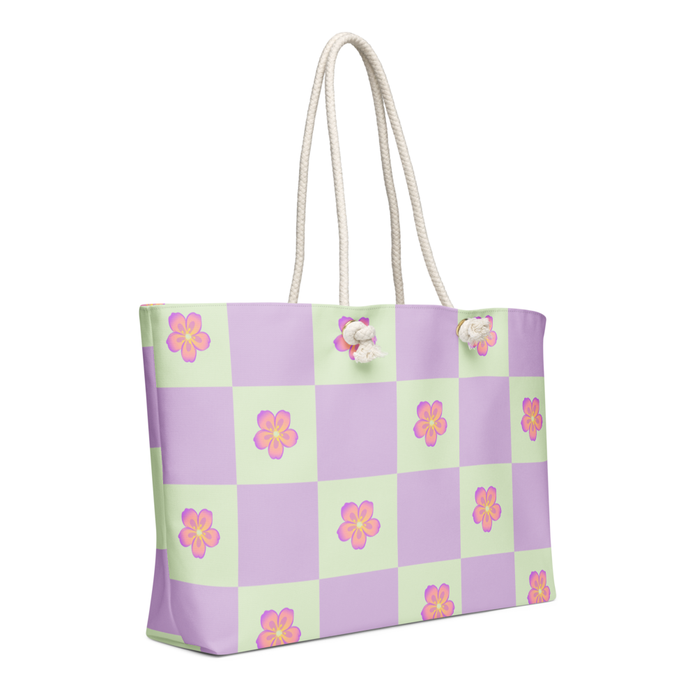 Lavender Floral Weekender Bag💜 thumbnail 3