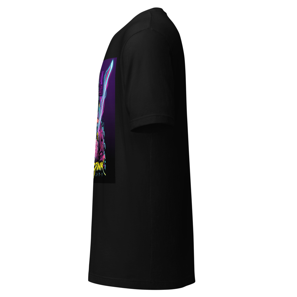 Cyberpunk Graphic Black Cotton T-Shirt thumbnail 3